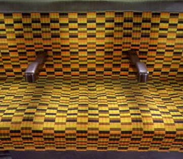 Picture of District Line Seats from 'Mind the Gap' by Simon James